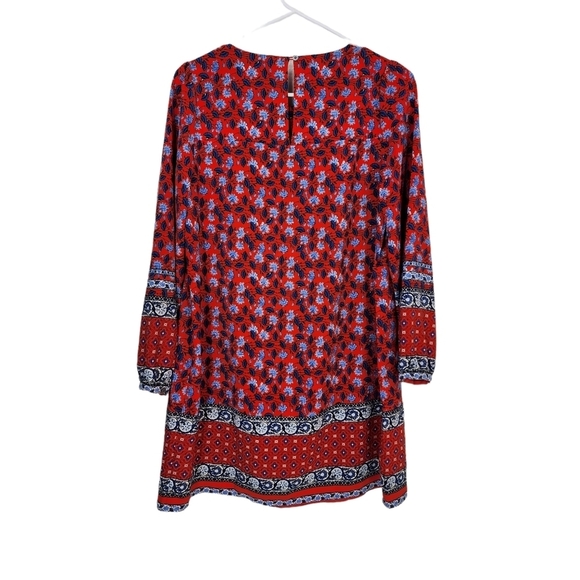 Loft Women's Border Floral Tie Waist Dress - SP - Picture 5 of 8